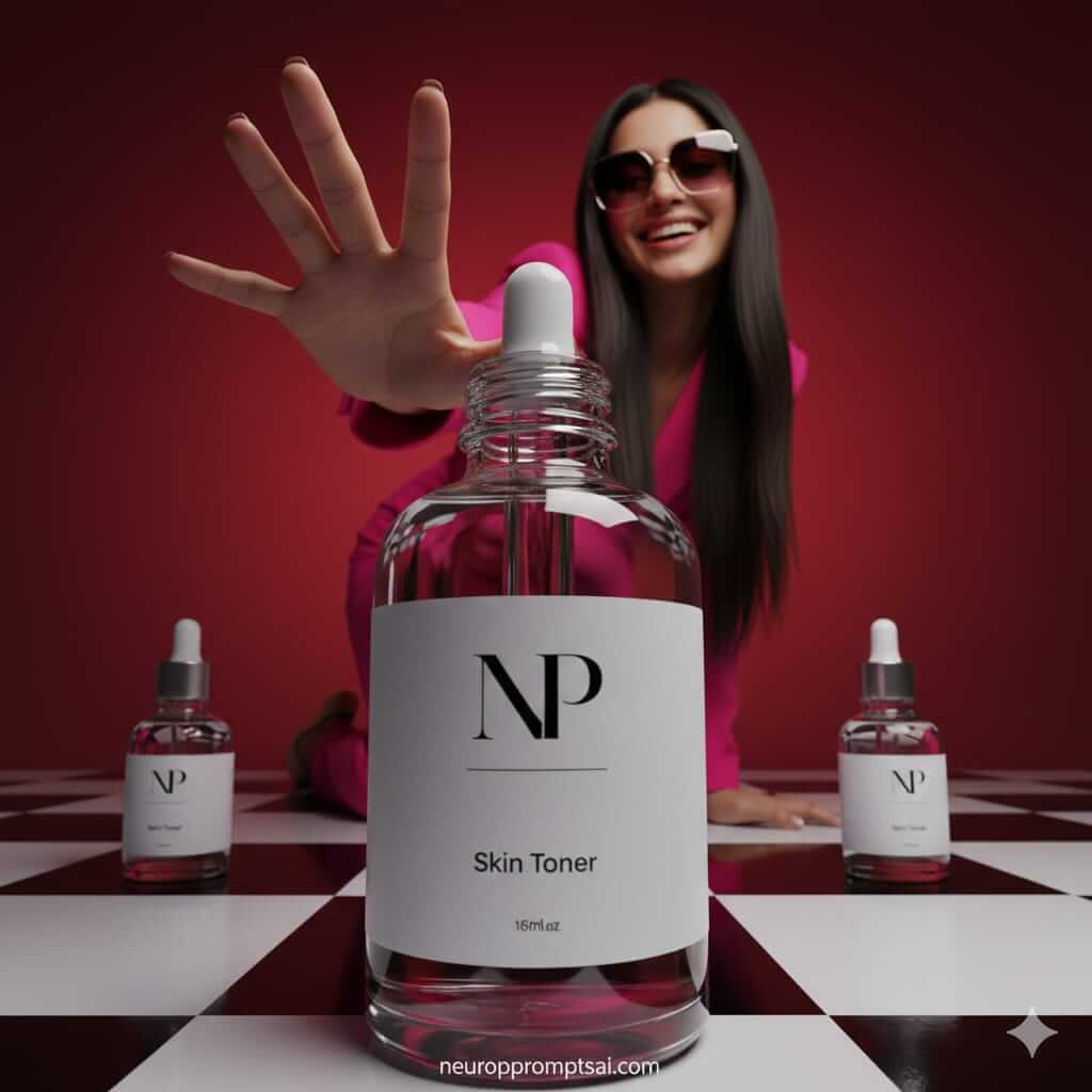 Skin Toner Power Bold Perspective Luxury Studio Beauty Commercial Shot